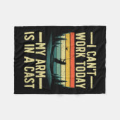 Couverture Polaire Pêche Drôle Pour Hommes Femmes Pêcheuse Arme Cast  (Devant (Horizontal))