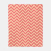 Couverture Polaire Pêche et canneberge Chevron (Devant)