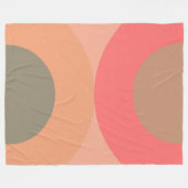 Couverture Polaire Pêche moderne et olive du milieu du siècle (Devant (Horizontal))