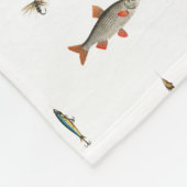 Couverture Polaire Pêche Motif à thème de poisson de bâton et de bobi (Coin)