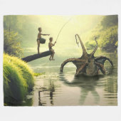 COUVERTURE POLAIRE PÊCHE POUR ENFANTS POUR MONSTER (Devant (Horizontal))