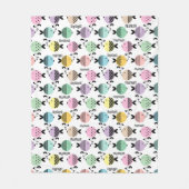 Couverture Polaire Pêche sans mer abstrait scandinave marine moderne (Devant)