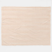 Couverture Polaire Pêches Rayures Blanches (Devant (Horizontal))