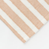 Couverture Polaire Pêches Rayures Blanches (Coin)
