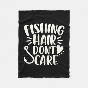 Couverture Polaire Pêcheur pêche cheveux s'en moque drôle de pêche