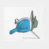 Couverture Polaire Pêcheur pêche pêche canne à pêche (Devant (Horizontal))