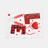 Couverture Polaire Pediatric Peds Nurse Valentines Day Love Heart Ste (Devant (Horizontal))