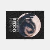 Couverture Polaire Pedro Racoon Danse Populaire Mème Internet Mapache (Devant (Horizontal))