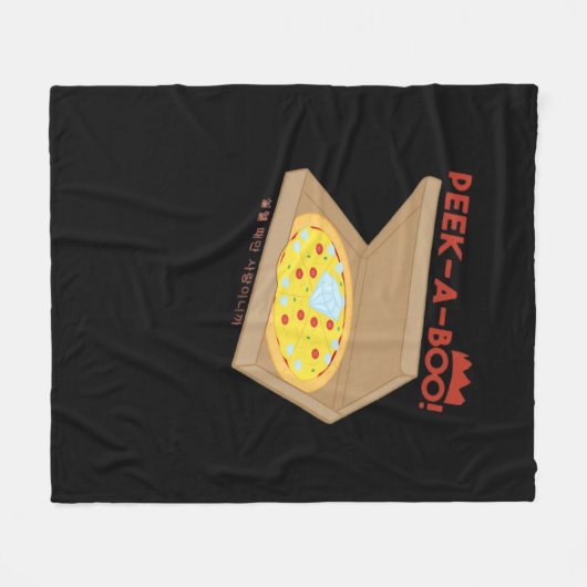 Couverture Polaire Peekabo Basic & Drôle Design (Devant (Horizontal))