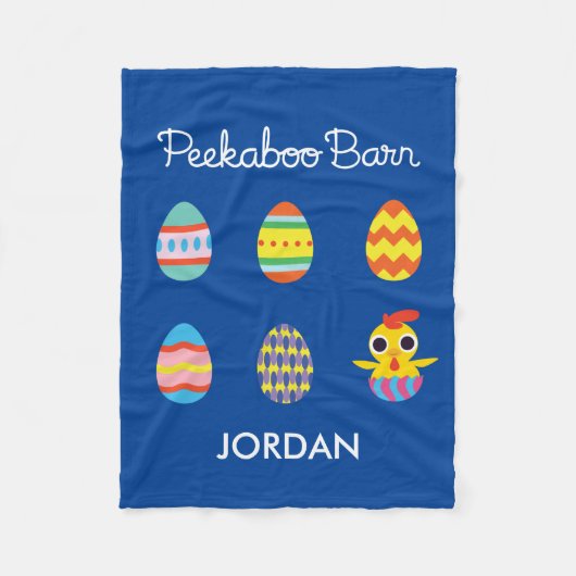 Couverture Polaire Peekaboo Grange Pâques | OEufs de Pâques (Devant)