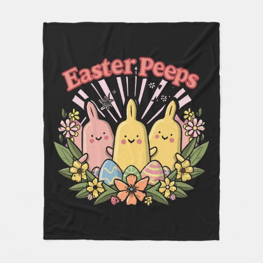 Couverture Polaire Peeps de Pâques (Devant)