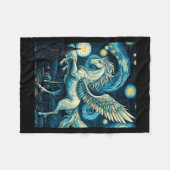 Couverture Polaire Pegasus Sous Starry Night Sky Art Graphisme Christ (Devant (Horizontal))