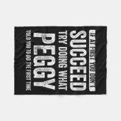 Couverture Polaire Peggy If At First You Dont Succeed Try Doing What  (Devant (Horizontal))