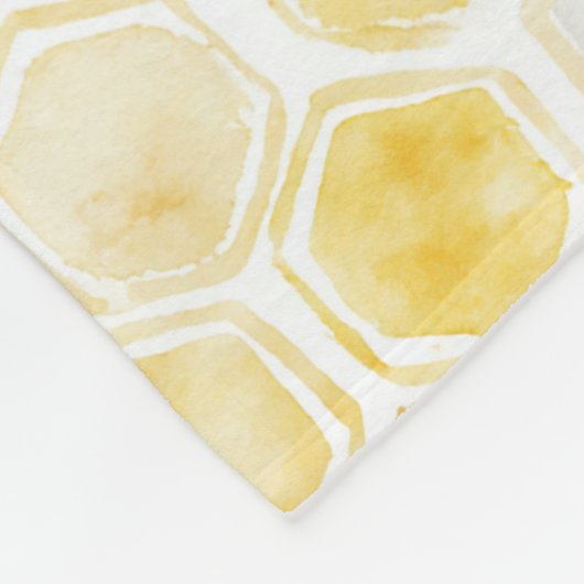 Couverture Polaire Peigne jaune or (Coin)