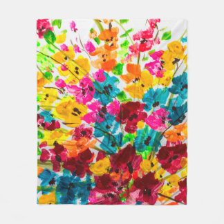 Couverture Polaire peindre peinture fleurs texture, peindre fl brilla