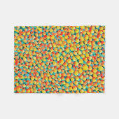 Couverture Polaire Peinture à ballons géométriques Abstraits colorés (Devant (Horizontal))