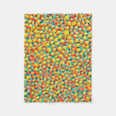 Couverture Polaire Peinture à ballons géométriques Abstraits colorés (Devant)