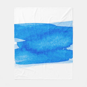 Couverture Polaire Peinture à brosse aquarelle