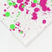 Couverture Polaire Peinture à cheval noir (Coin)