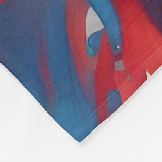 Couverture Polaire peinture Abstraite (Coin)