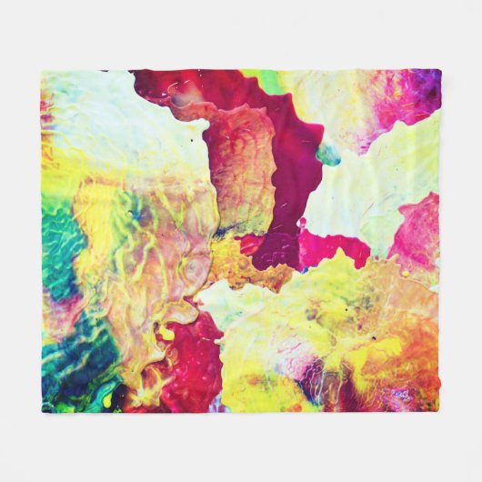 Couverture Polaire Peinture Abstraite (Devant (Horizontal))