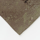 Couverture Polaire Peinture abstraite Brown et noire (Coin)