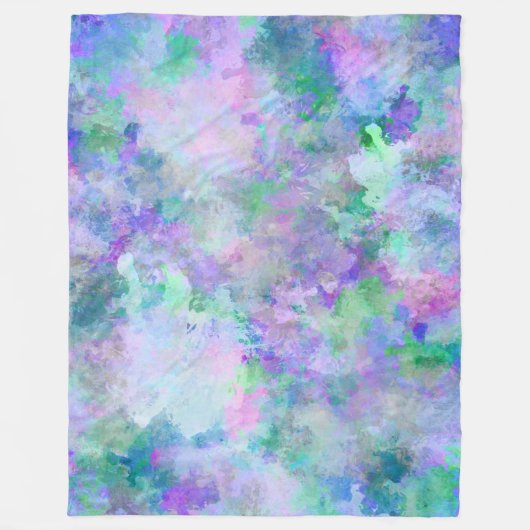 Couverture Polaire Peinture Abstraite chaotique (Devant)