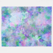 Couverture Polaire Peinture Abstraite chaotique (Devant (Horizontal))