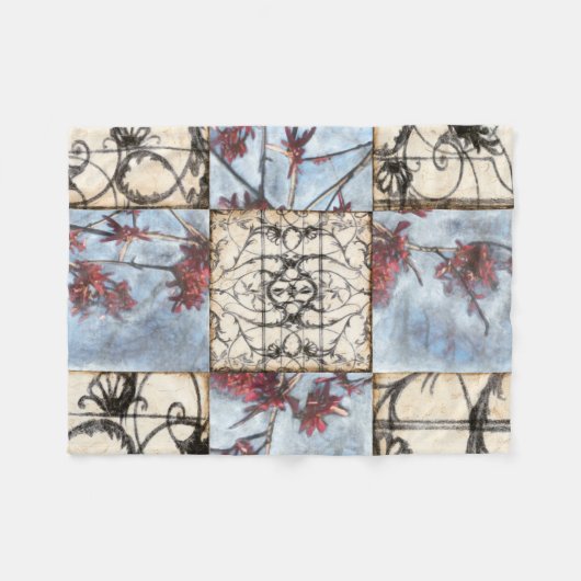 Couverture Polaire Peinture Abstraite de défilement (Devant (Horizontal))