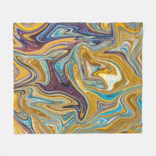 Couverture Polaire Peinture Abstraite | Meilleure art abstrait (Devant (Horizontal))