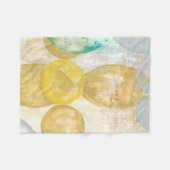 Couverture Polaire Peinture Abstraite moderne sur papier journal (Devant (Horizontal))