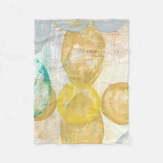 Couverture Polaire Peinture Abstraite moderne sur papier journal (Devant)