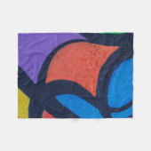 Couverture Polaire Peinture abstraite multicolore (Devant (Horizontal))