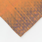 Couverture Polaire Peinture abstraite verte, jaune et rouge (Coin)