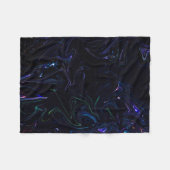 Couverture Polaire Peinture abstraite violette et noire (Devant (Horizontal))