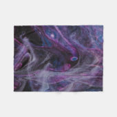 Couverture Polaire Peinture abstraite violette et rose (Devant (Horizontal))