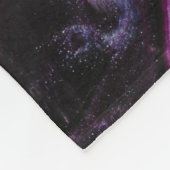 Couverture Polaire Peinture abstraite violette et rose (Coin)