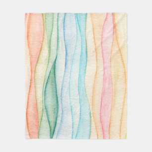 Couverture Polaire Peinture aquarelle peinture colorée