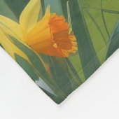 Couverture Polaire Peinture australienne des fleurs de printemps de c (Coin)