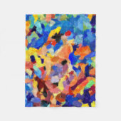 Couverture Polaire peinture aux doigts taches peinture originale art  (Devant)