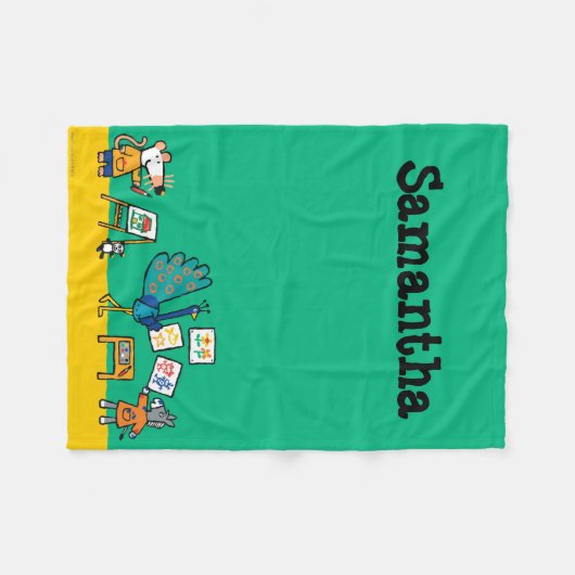 Couverture Polaire Peinture avec Maisy ! (Devant (Horizontal))