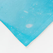 COUVERTURE POLAIRE PEINTURE BLEU ET ROSE (Coin)