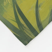 Couverture Polaire Peinture Bluetick Coonhound Chien Fleurs de printe (Coin)