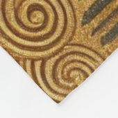 Couverture Polaire Peinture chinoise Faux Golden Dripping Monogramme (Coin)