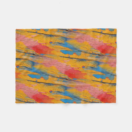 Couverture Polaire Peinture colorée (Devant (Horizontal))