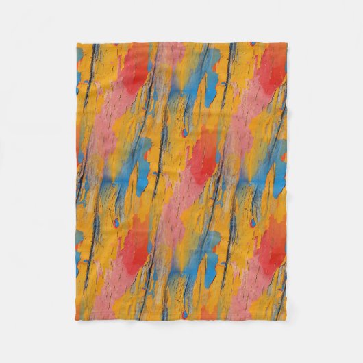 Couverture Polaire Peinture colorée (Devant)
