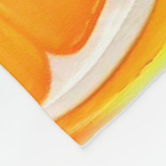 Couverture Polaire Peinture d'agrumes dynamique (Coin)