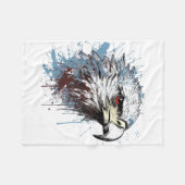 Couverture Polaire Peinture d'aigle (Devant (Horizontal))