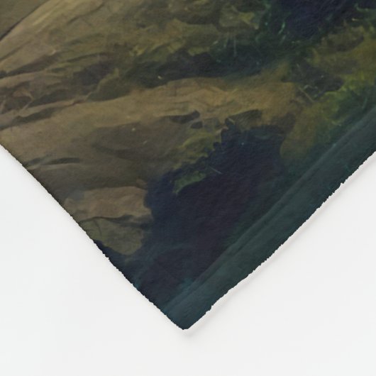 Couverture Polaire Peinture de bison (Coin)