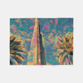 Couverture Polaire Peinture de Burj Khalifa (Devant (Horizontal))